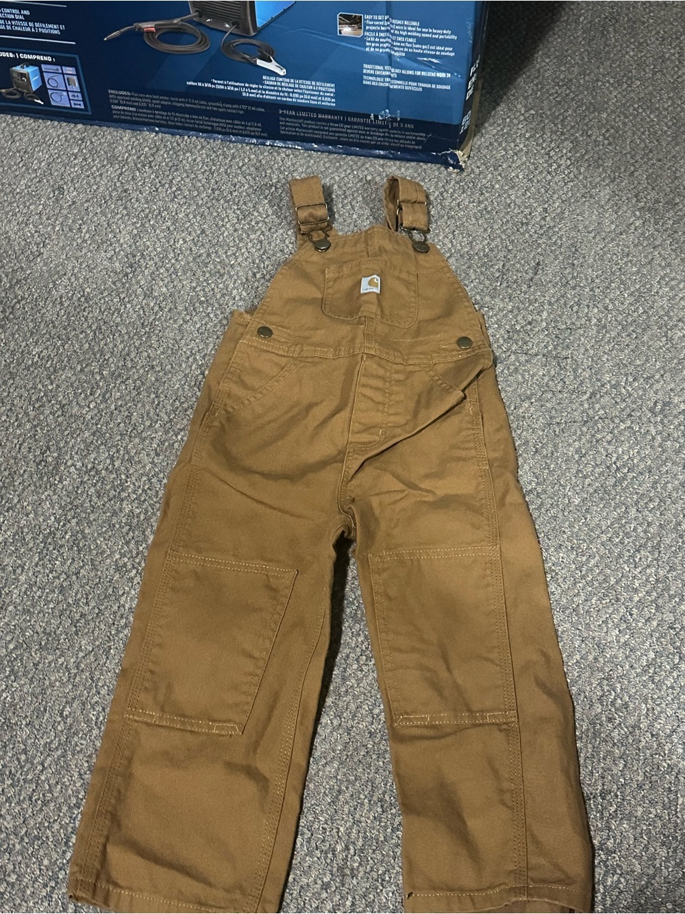Carhartt Kids Tan Duck Bib Overalls
